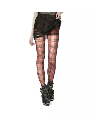 Black and Red Leggings from Punk Rave Brand at €25.00