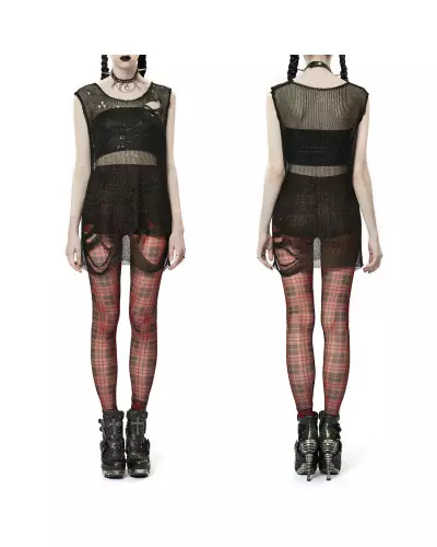 Black and Red Leggings from Punk Rave Brand at €25.00