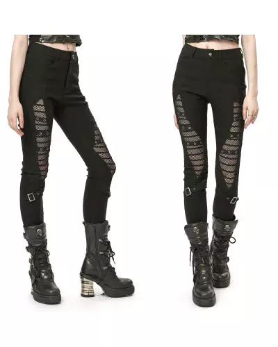 Pants with Mesh from Punk Rave Brand at €65.50