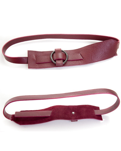 Cinturón de Piel Rojo