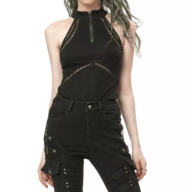 Top avec Fermeture Éclair de la Marque Punk Rave à 31,50 €