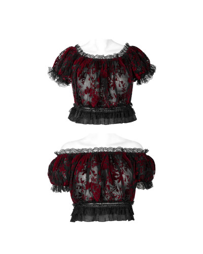 Top Preto e Rosa