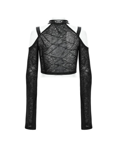 Kurzes Schwarzes T-Shirt