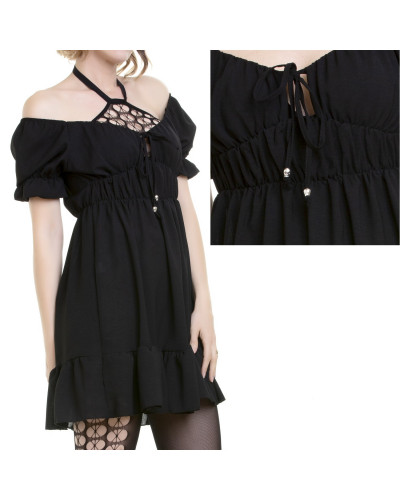 Vestido Corto calaveras