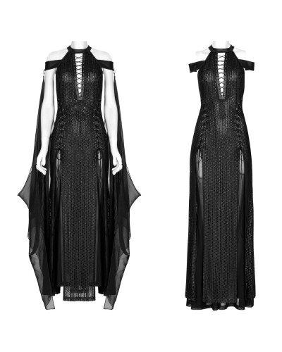 Vestido con Capa de Tul