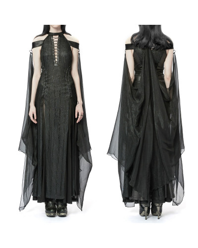Robe avec Cape en Tulle
