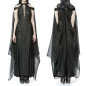 Vestido con Capa de Tul