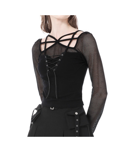camiseta manga larga gotica