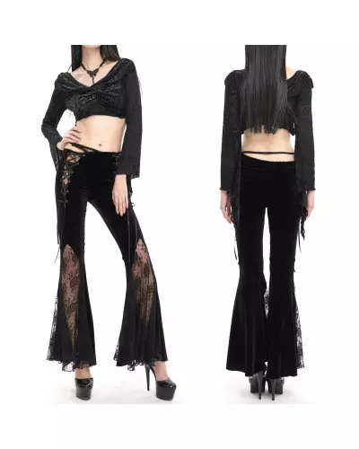 Schwarze Asymmetrische Leggings der Devil Fashion-Marke für 62,50 €