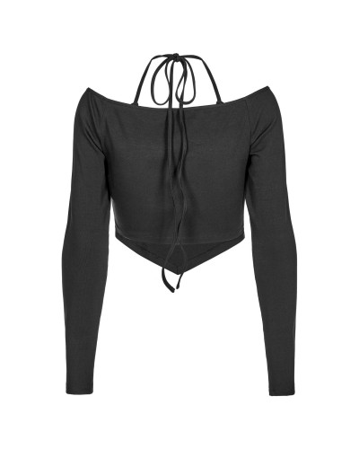 Kurzes Schwarzes T-Shirt