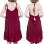 Robe Rouge avec Bretelles Robe Rouge avec Bretelles