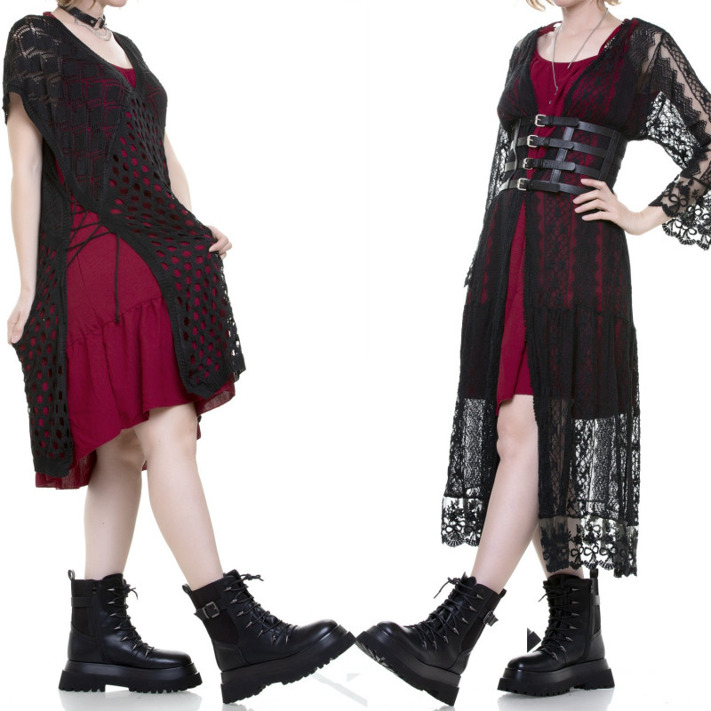 Rotes Kleid mit Trägern