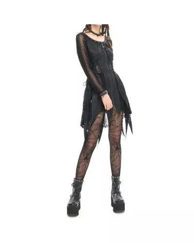 Kleid mit Netzstoff der Devil Fashion-Marke für 72,90 €