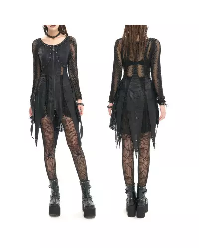 Kleid mit Netzstoff der Devil Fashion-Marke für 72,90 €