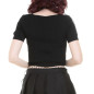 Ribbed Top with Short Sleeves Ribbed Top with Short Sleeves