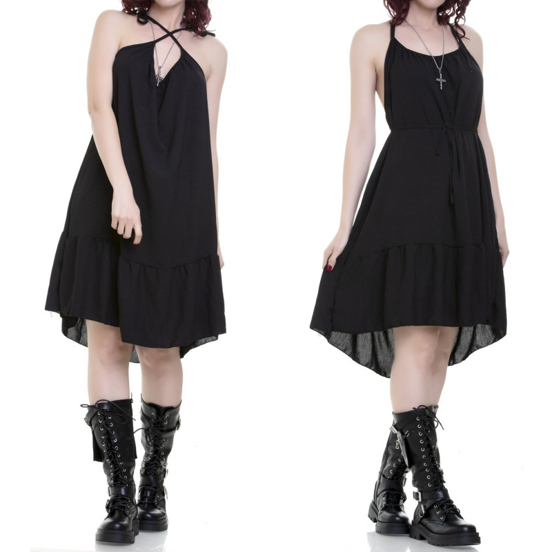 Vestido Preto com Alças