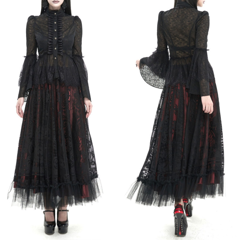 Black Semitransparent Shirt