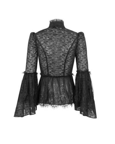 Black Semitransparent Blouse