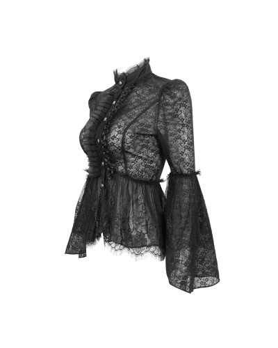 Black Semitransparent Blouse