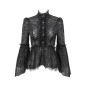 Camisa  Negra Semitransparente