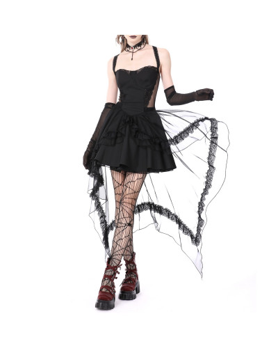 Vestido con Encaje y Cruzado