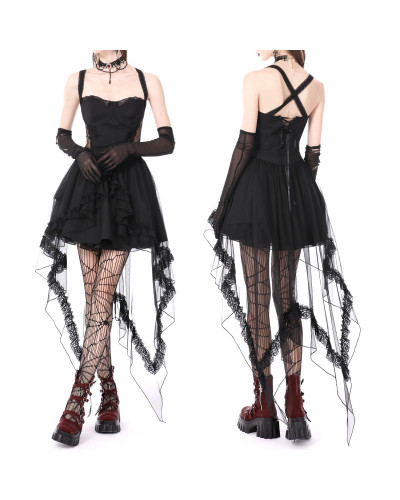 Vestido con Encaje y Cruzado