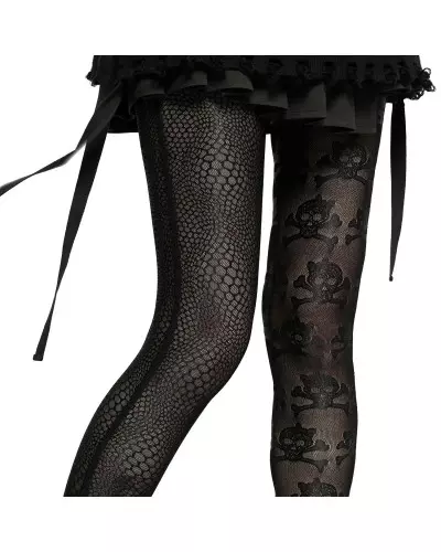 OK-004 Daily Life Casual Gothic Lace Butterfly Applique Leggings – Punk Rave