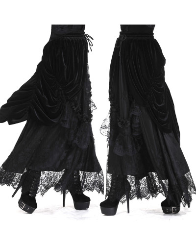 Schwarzer Gothic Rock mit Samt