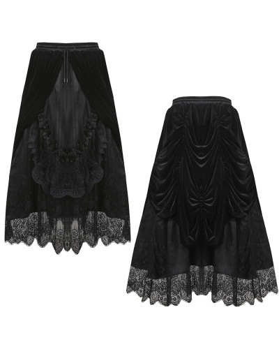 Schwarzer Gothic Rock mit Samt