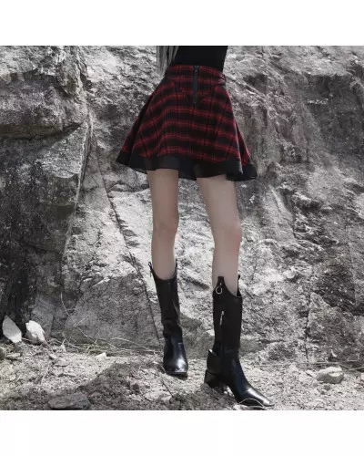 Black and Red Skirt from Punk Rave Brand at €45.00