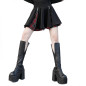 Skirt with Zippers and Tartan Skirt with Zippers and Tartan