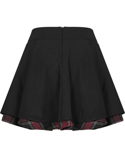 Gothic Skirt with Zipper and Buckles