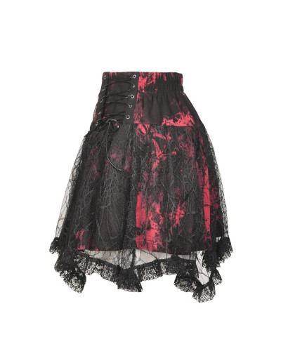 Black and Red Gothic Skirt