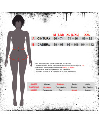 Falda Gótica Roja y Negra