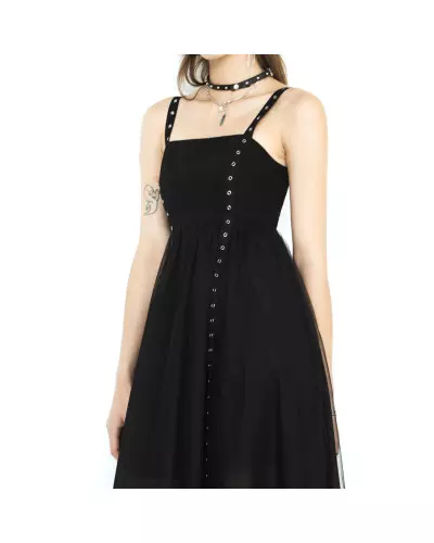Schwarzes Kleid der Punk Rave-Marke für 65,00 €