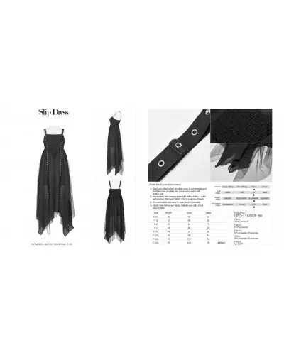 Schwarzes Kleid der Punk Rave-Marke für 65,00 €