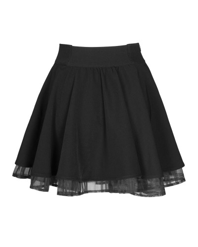 Gothic Mini Skirt with Buckles