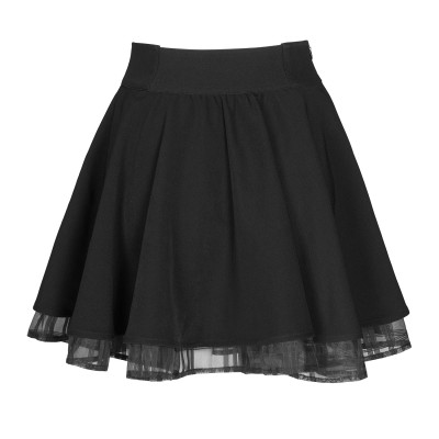 Gothic Minirock mit Schnallen