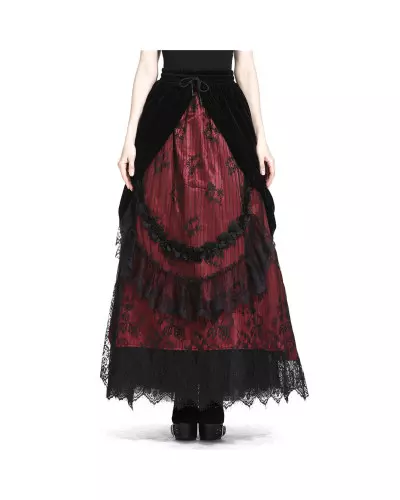 Red Skirt with Velvet from Dark in love Brand at €52.00