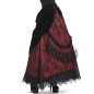 Red Skirt with Velvet