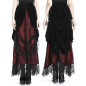Roter Rock mit Samt Roter Rock mit Samt