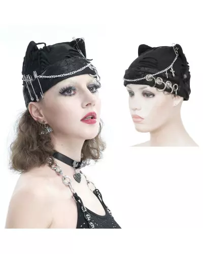 Mütze mit Sicherheitsnadeln der Devil Fashion-Marke für 39,00 €