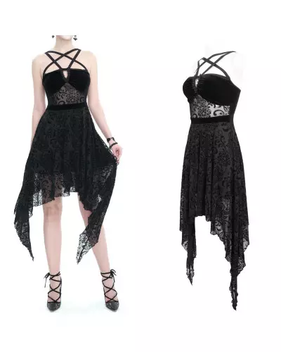 Robe Noire avec Bretelles de la Marque Devil Fashion à 71,50 €