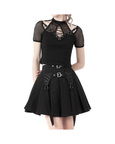 Gothic Rock mit Schnallen