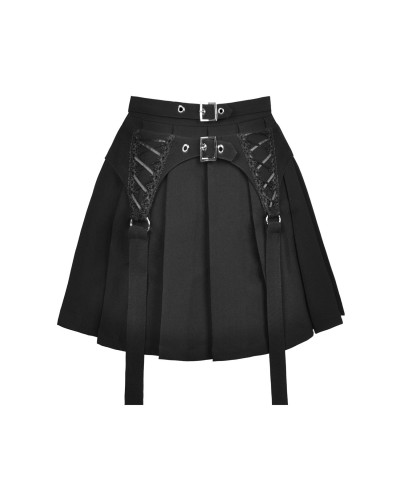 Gothic Rock mit Schnallen