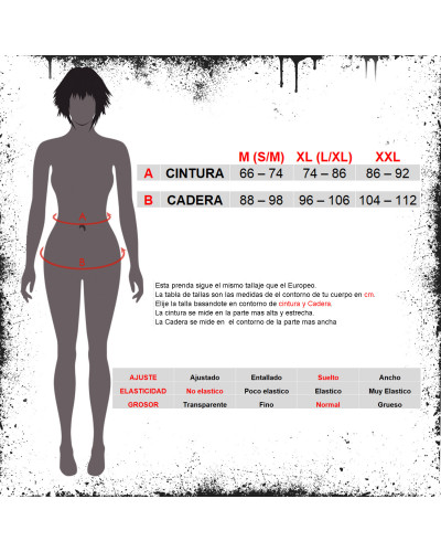 Falda Gótica Asimétrica