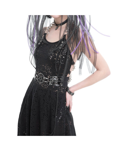 Vestido Gótico con Cadenas