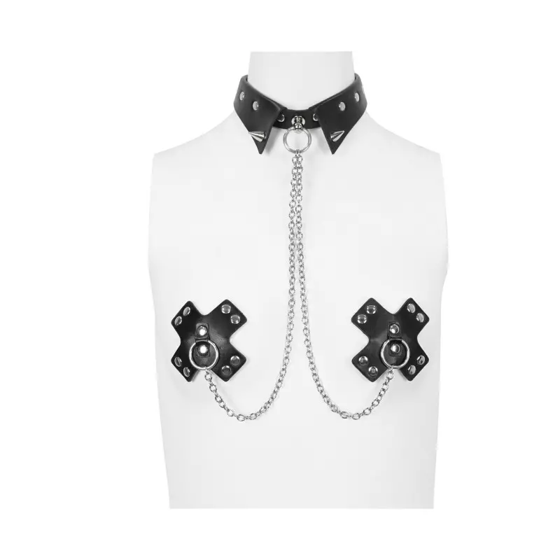 Choker with Nipple Covers from Devil Fashion Brand at €29.00