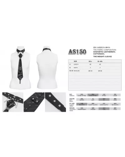 Krawatte mit Nieten der Devil Fashion-Marke für 31,00 €