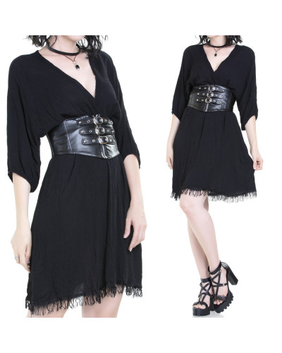 Gothic Corset Belt with Buckles